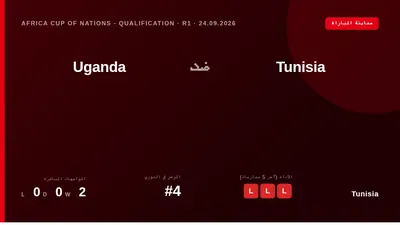 يستضيف منتخب تونس نظيره الأوغندي يوم الأربعاء في جولة التصفيات المؤهلة لكأس الأمم الأفريقية، وسط سلسلة من الهزائم الثقيلة...